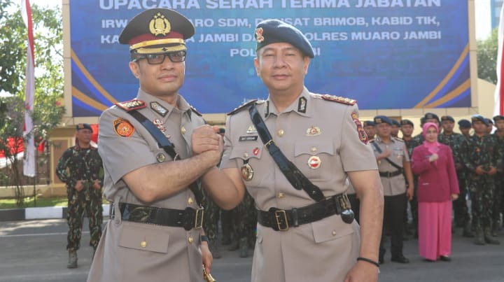 Kapolda Jambi Pimpin Sertijab Kapolresta Jambi, Kombes Pol. Ananto Herlambang Resmi Jabat Kapolresta