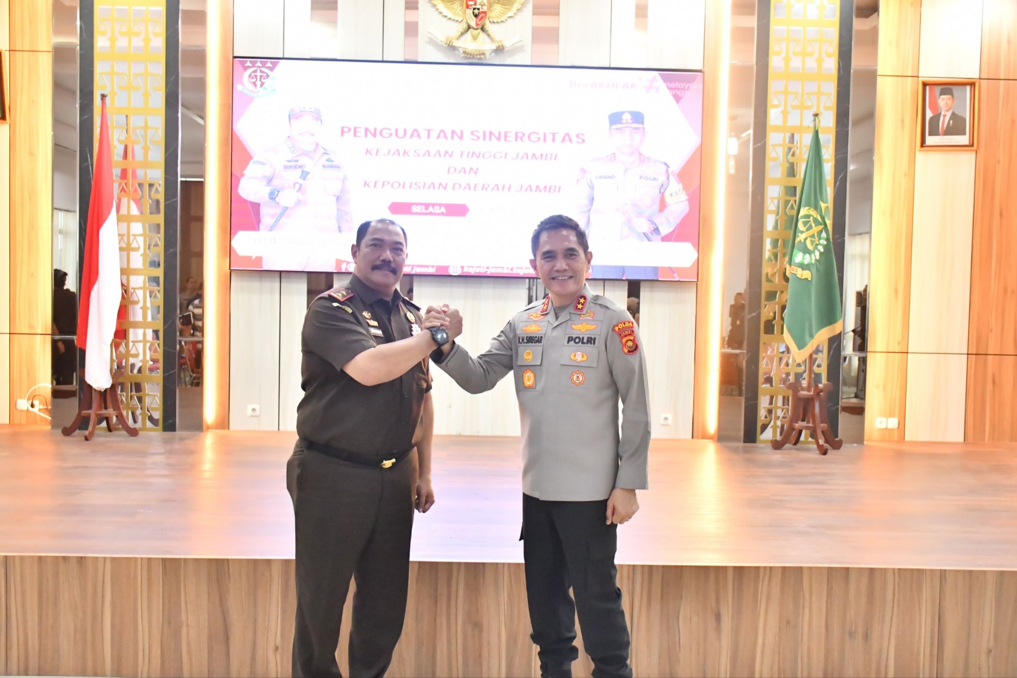 SIARAN PERSPENGUATAN SINERGITAS PENERAPAN KUHP DAN KUHAP ANTAR PENEGAK HUKUM DI WILAYAH JAMBI