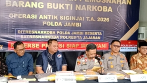 Gempur Peredaran Narkoba, Operasi Antik Siginjai 2026 Sita 17,3 Kg Barang Bukti