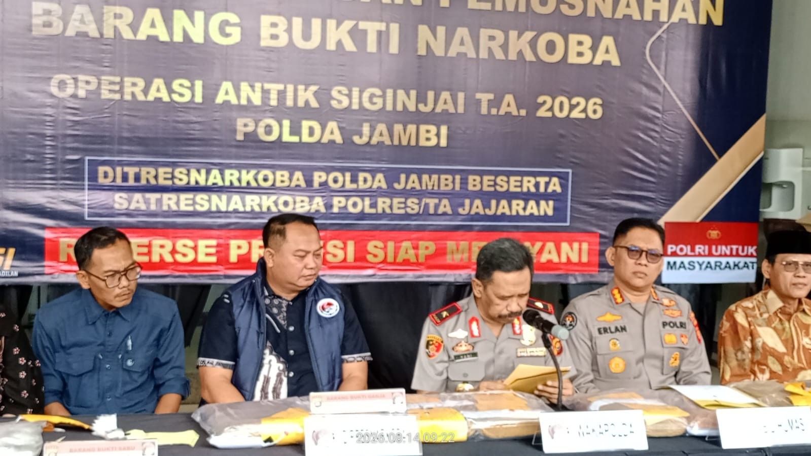Gempur Peredaran Narkoba, Operasi Antik Siginjai 2026 Sita 17,3 Kg Barang Bukti